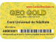 Card GEO GOLD (cadou)